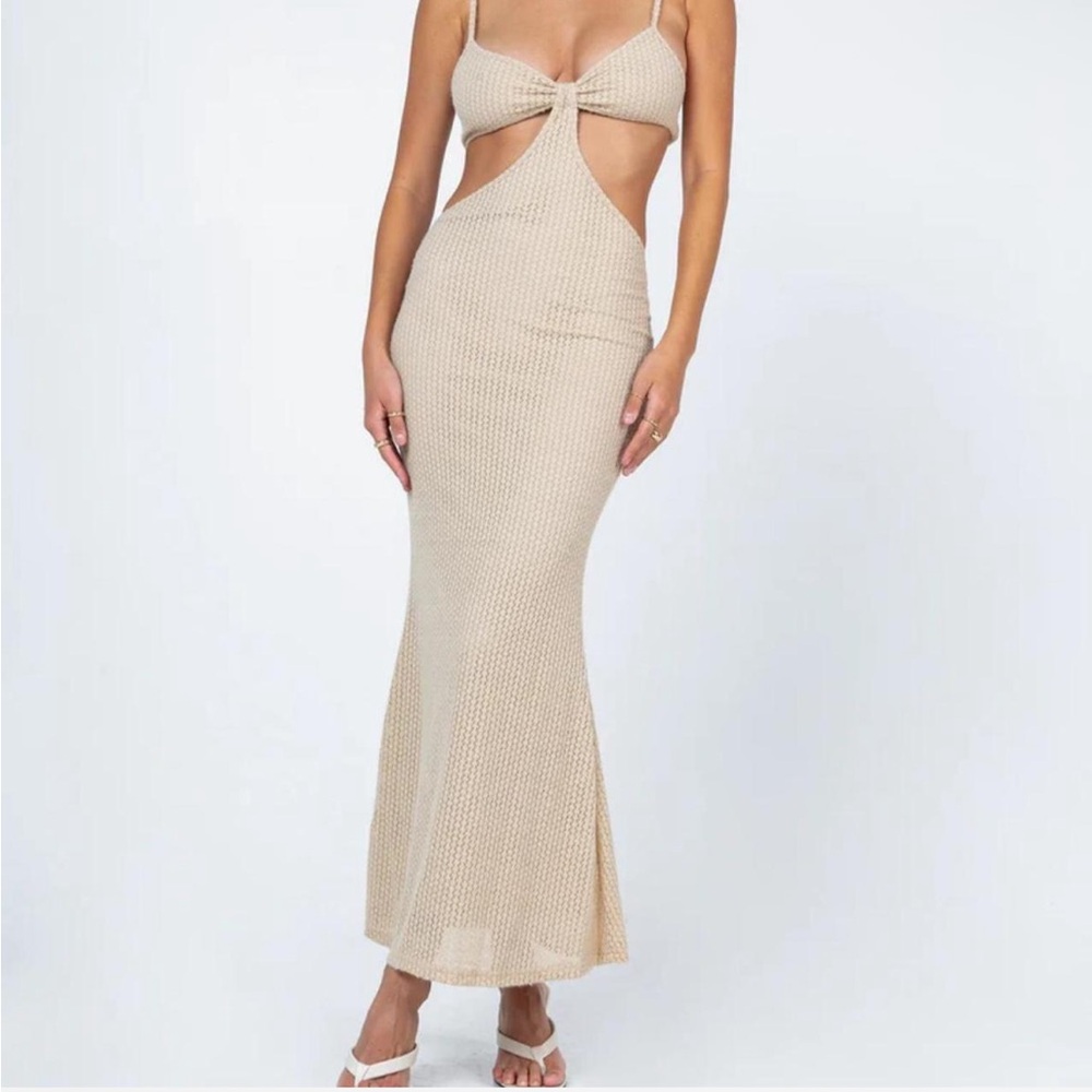 princess polly beige maxi dress